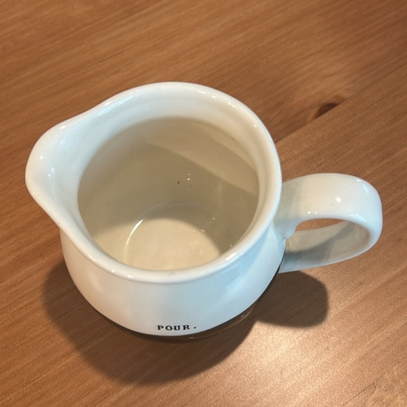 Rae Dunn POUR Black & Cream Polka Dot Creamer. Rare. - Picture 4 of 10